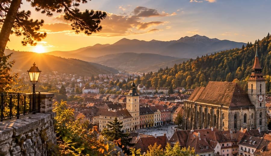 Brașovul de sub Tâmpa — Piața Sfatului și Biserica Neagră