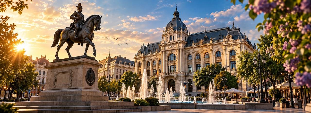 Craiova — parcul Nicolae Romanescu și centrul Băniei